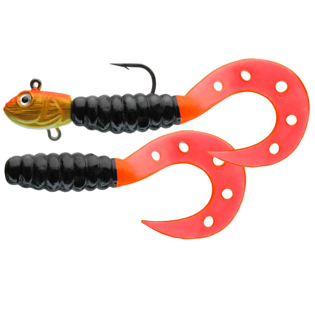Jenzi Dorsch-Knaller 50 g Farbe Orange-Schwarz