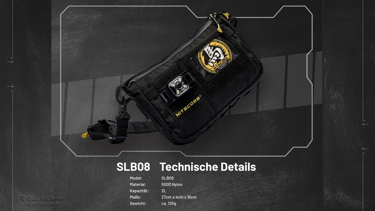 Nitecore SLB08 - EDC-Slingbag, 2 Liter