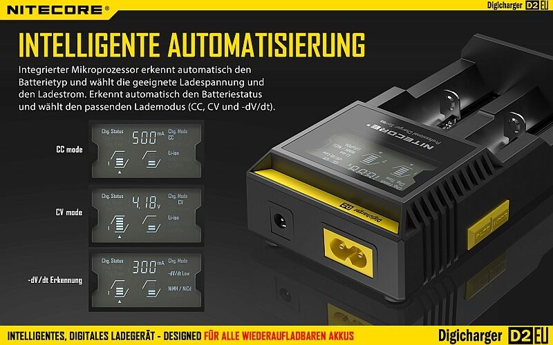 Nitecore Digicharger D2EU- EU-Version
