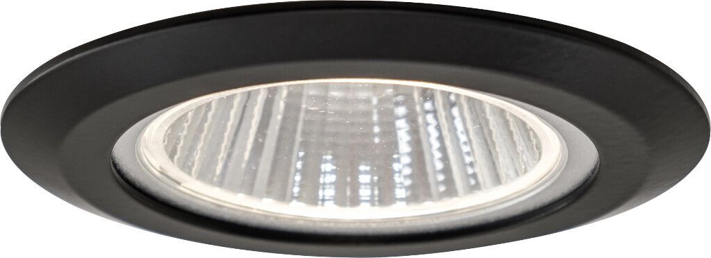 LED-Einbauleuchte EB18-24, schwarz, 6,2 W, 3.000K CRI>80, 635 lm, 38°, DC 21-30V