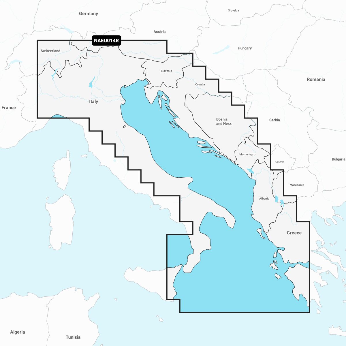 Navionics+ Seekarte Adriatic Sea (NAEU014R)