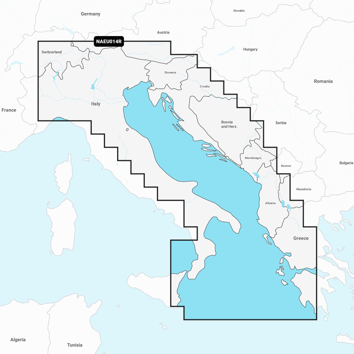Navionics+ Seekarte Adriatic Sea (NAEU014R) Navionics+ Seekarte Adriatic Sea (NAEU014R)