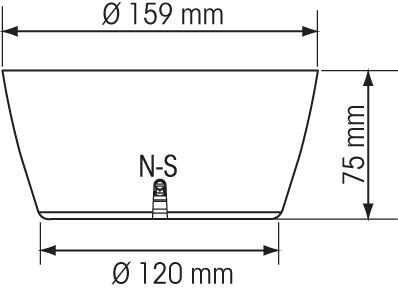 9k-1 Sockel für Offshore 115 und Olympic 115 Abmessungen