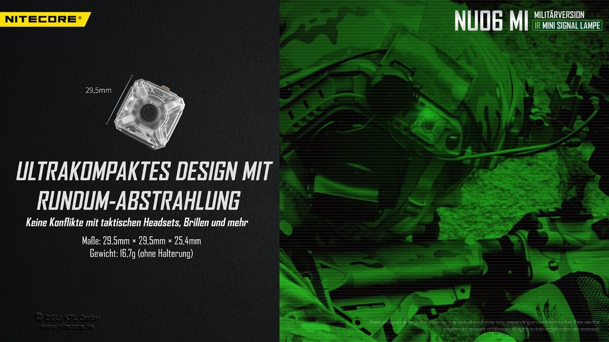 Nitecore NU06 MI - mehrfarbige Signalleuchte mit IR