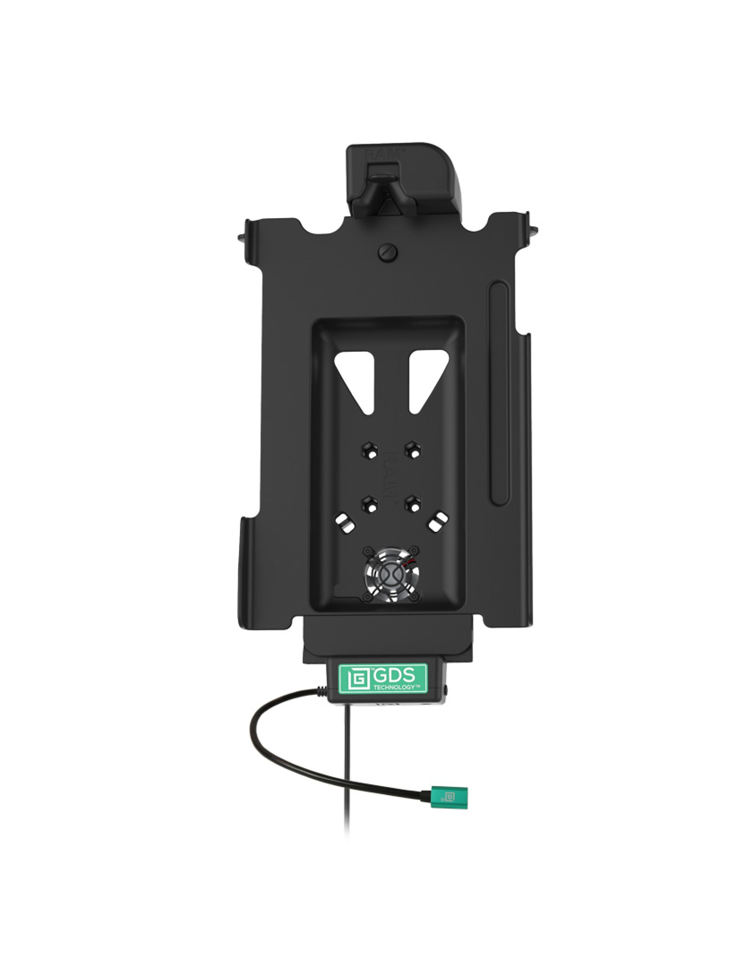 RAM Mounts GDS Cool-Dock Halteschale (Schlüsselverriegelung) für Samsung Tab S8+, S9 FE+, S9+ & S10+ - in IntelliSkin Next Gen Schutzhülle - USB-C-Anschluss