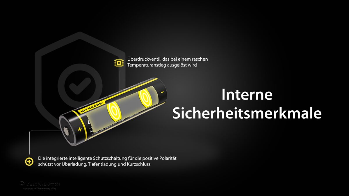 Nitecore Li-Ion Akku 18650, 4000mAh, allwetterfähig