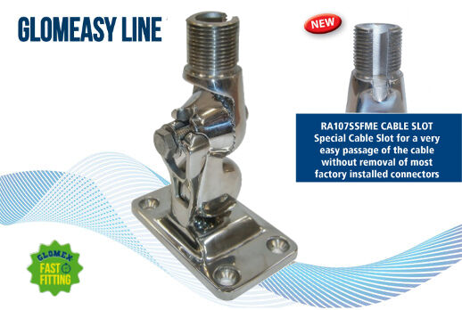 Glomex RA107SSFME Edelstahl Halterung 4 Wege Kippfuß
