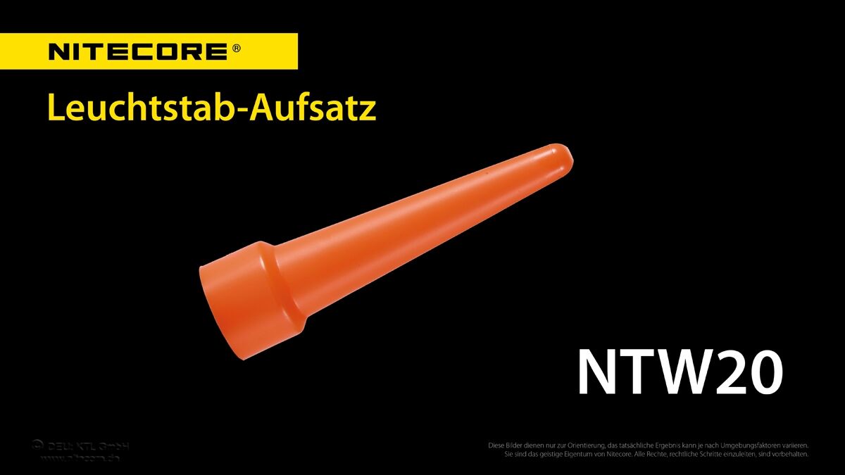 Nitecore Warnaufsatz rot - 20 mm