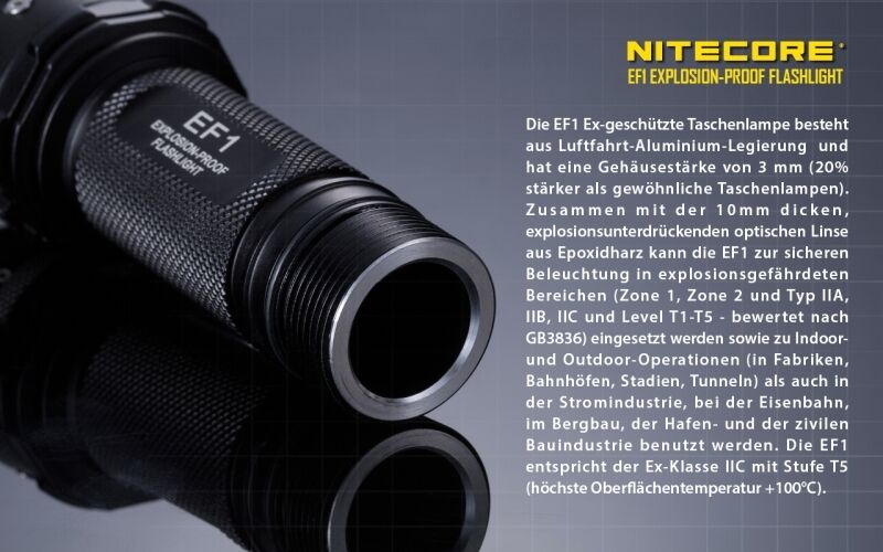 Nitecore EF1 - ex-geschützte Lampe