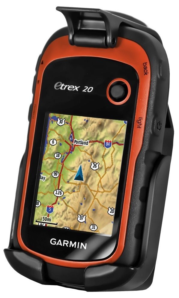 RAM Mounts Gerätehalteschale für Garmin eTrex 10/20/30 (ohne Schutzhüllen) - Diamond-Anbindung (Trapez), Schrauben-Set, im Polybeutel