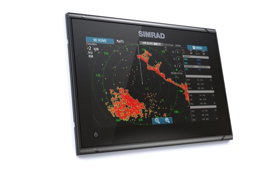 GO9_packaging_FR_Radar_Simrad-GO9-XSE-Package-Shot-Right-Facing_15333 Simrad Go9 XSE Multifunktionsdisplay 3G Radar Bundle