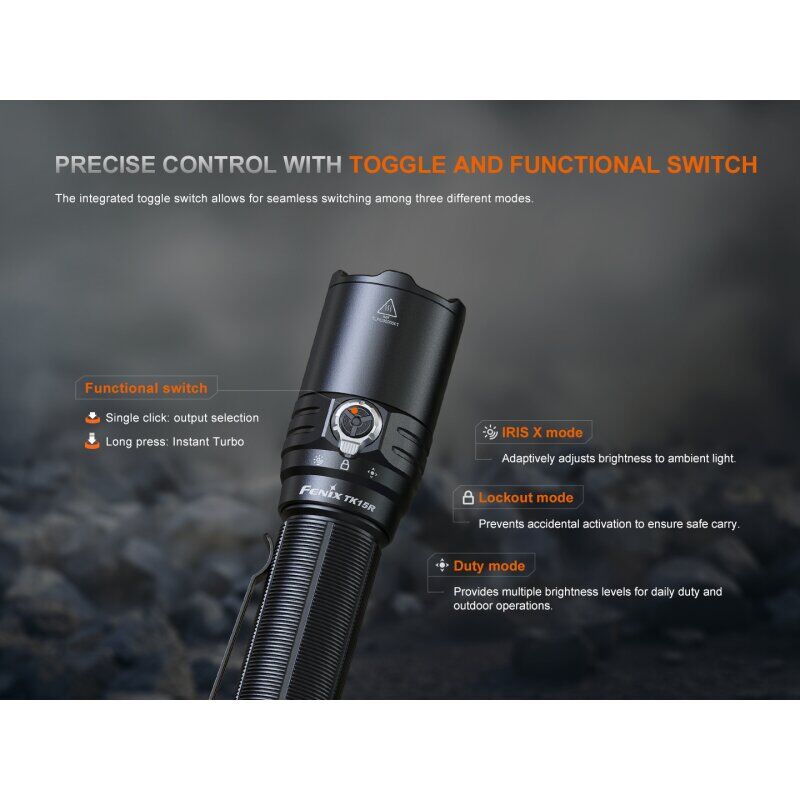 Fenix TK15R IRIS X LED Taschenlampe mit USB Anschluss