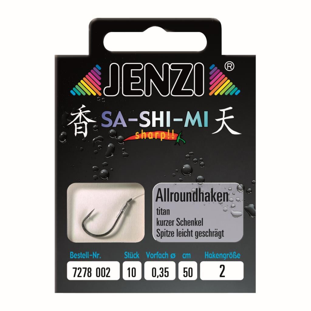 Jenzi Allroundhaken, Gebunden, Größe 2, 0,35 mm, 50 cm