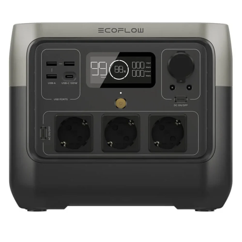 EcoFlow River 2 Pro Solarakku Powerstation 768Wh 800W AC Notstrom EcoFlow River 2 Pro Solarakku Powerstation 768Wh 800W AC Notstrom