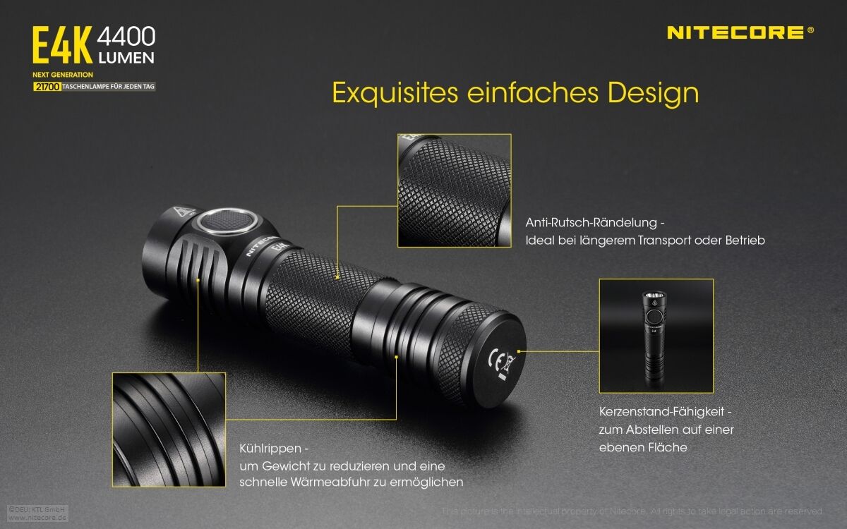 Nitecore E4K - 4400 Lumen