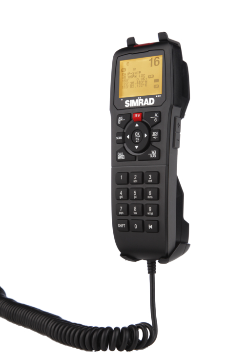 Simrad_RS90_Handteil Simrad RS90 UKW See- Binnenfunkanlage Handhörer