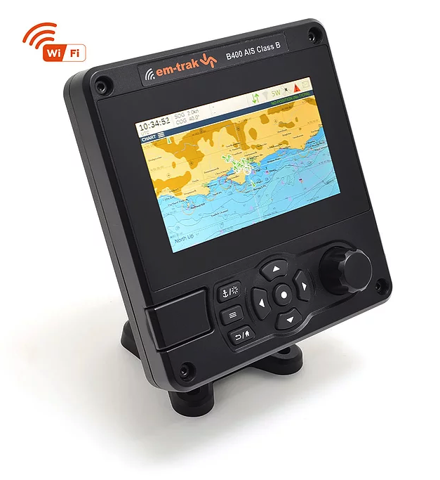 em_trak_b400_AIS_Transponder em-trak AIS Transceiver B400 mit Kartendisplay