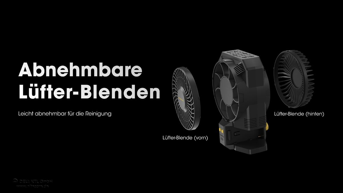 Nitecore Cine Wind CW30 Set - inkl. 2 x Akku und Tragegriff