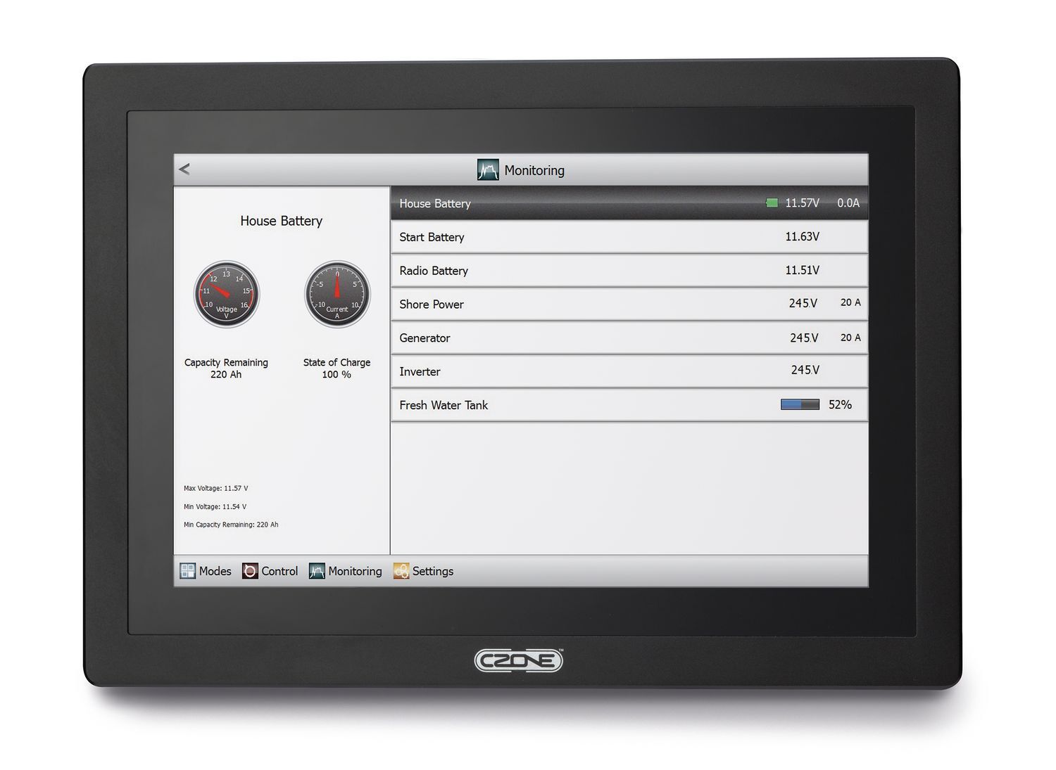 mv-80-911-0100-00_czone_touch_10_1 CZone Touch 10 Color Screen Kit