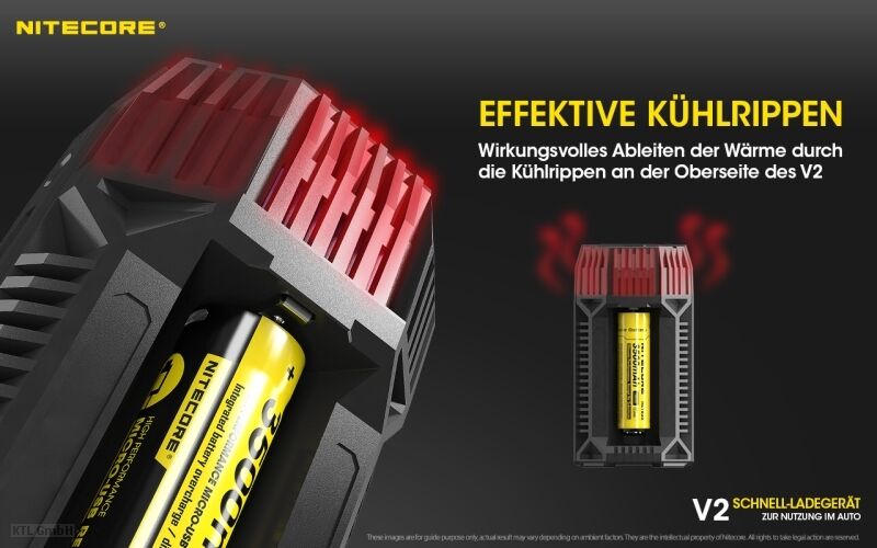 Nitecore V2 - Kfz-Ladegerät
