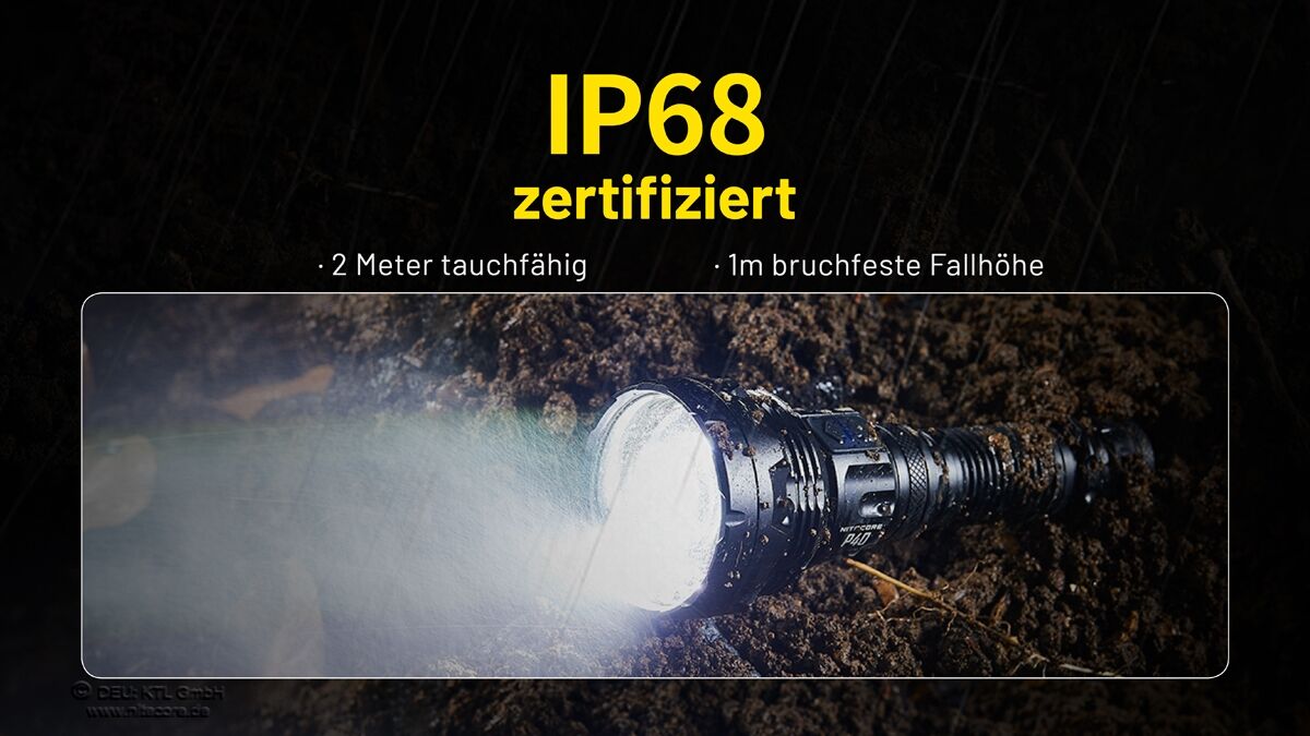 Nitecore P40 - LEP-Laser Lampe, 2000 Lumen