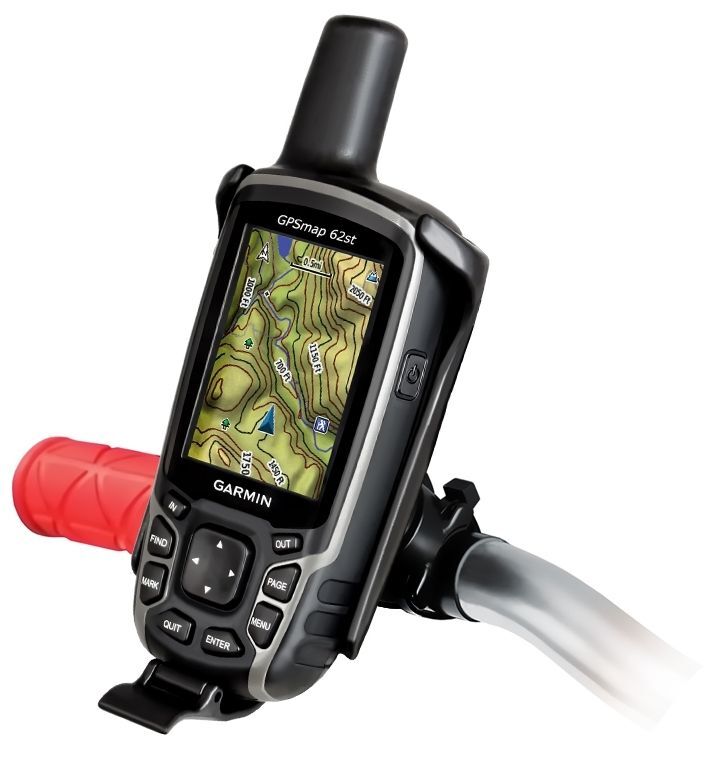 RAM Mounts EZ-ON/OFF Lenkerhalterung für Garmin GPSMAP 62er/64er Serie - Verbundstoff, im Polybeutel