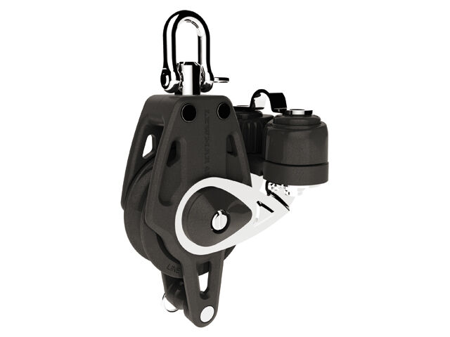 Lewmar_Synchro_Control_einfach_Klemme_HF Lewmar Synchro Control Block einfach mit Hundsfott und Klemme (Scheibe: 40mm)