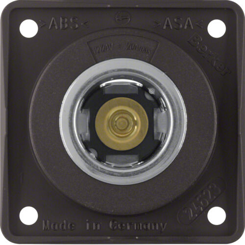845712501 Berker 12V Steckdose Integro Design Flow braun