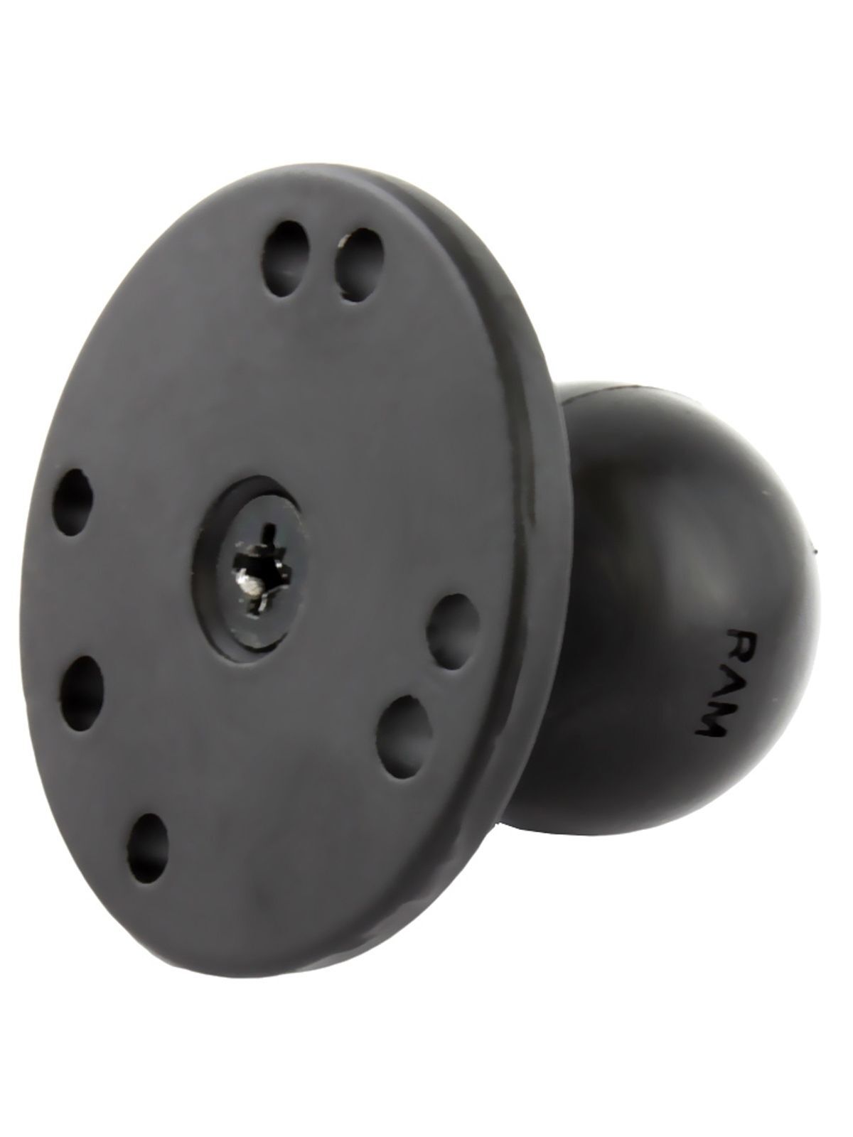 RAM Mounts runde Basisplatte (AMPS) mit C-Kugel (1,5 Zoll) - Stahl verstärkt, im Polybeutel