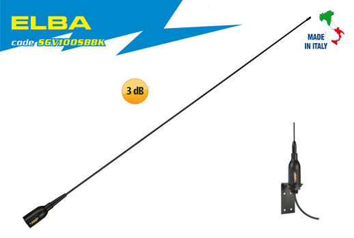elba Supergain Elba GFK Segelboot UKW Antenne 970mm mit Kabel und Halter