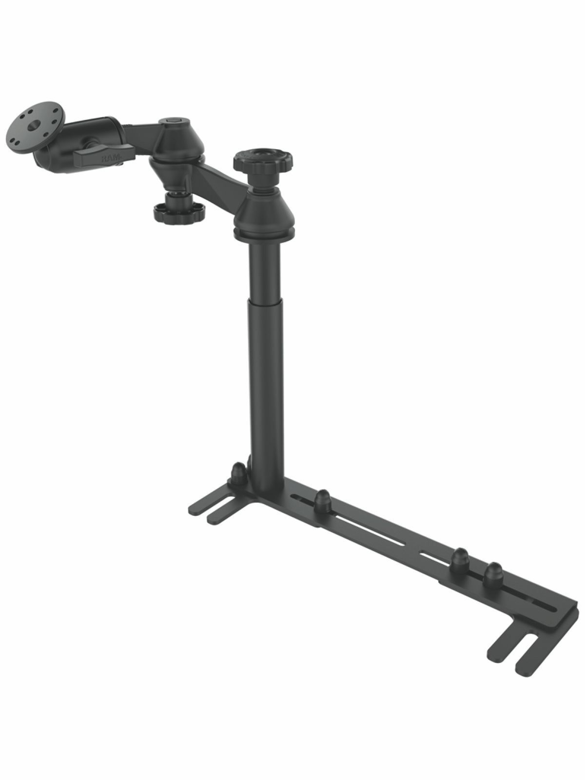 RAM Mounts Universal Fahrzeug-Halterung - Fahrzeug-Basis, Doppel-Schwenkarm, AMPS-Anbindung