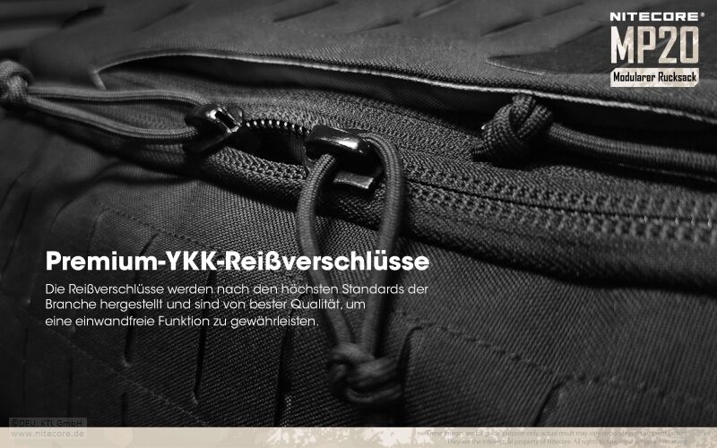 Nitecore Rucksack MP20, schwarz