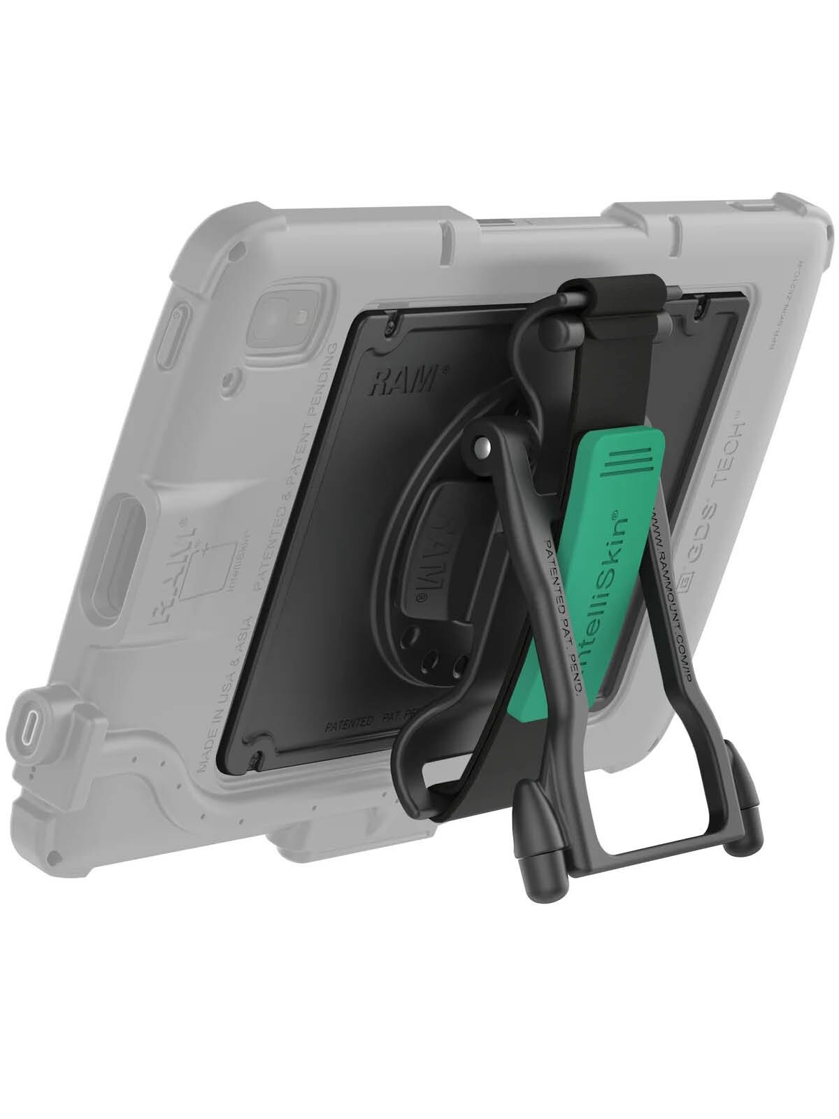 RAM Mounts Magnetische GDS Handschlaufe für Zebra ET40 & ET45 10 Zoll (mit oder ohne OEM/IntelliSkin Schutzhülle) - Standfunktion