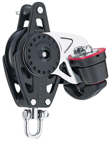 Harken 57mm Carbo Block w/Cam Cleat and Becket (2616)