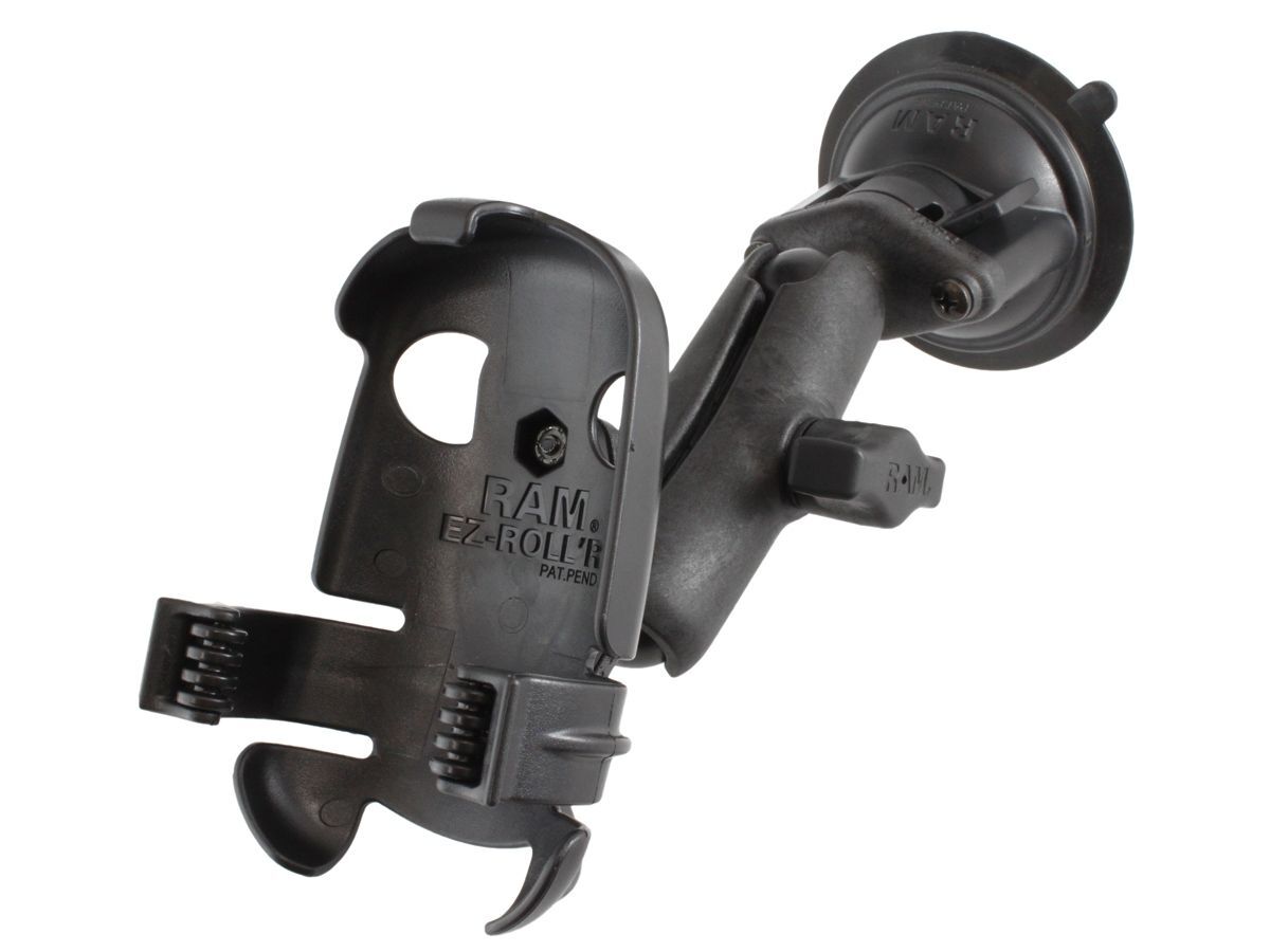RAM Mounts Verbundstoff Saugfuss-Halterung Magellan Explorist - 2x Diamond-Basisplatte (Trapez), mittlerer Verbindungsarm, Halteschale, B-Kugel (1 Zol