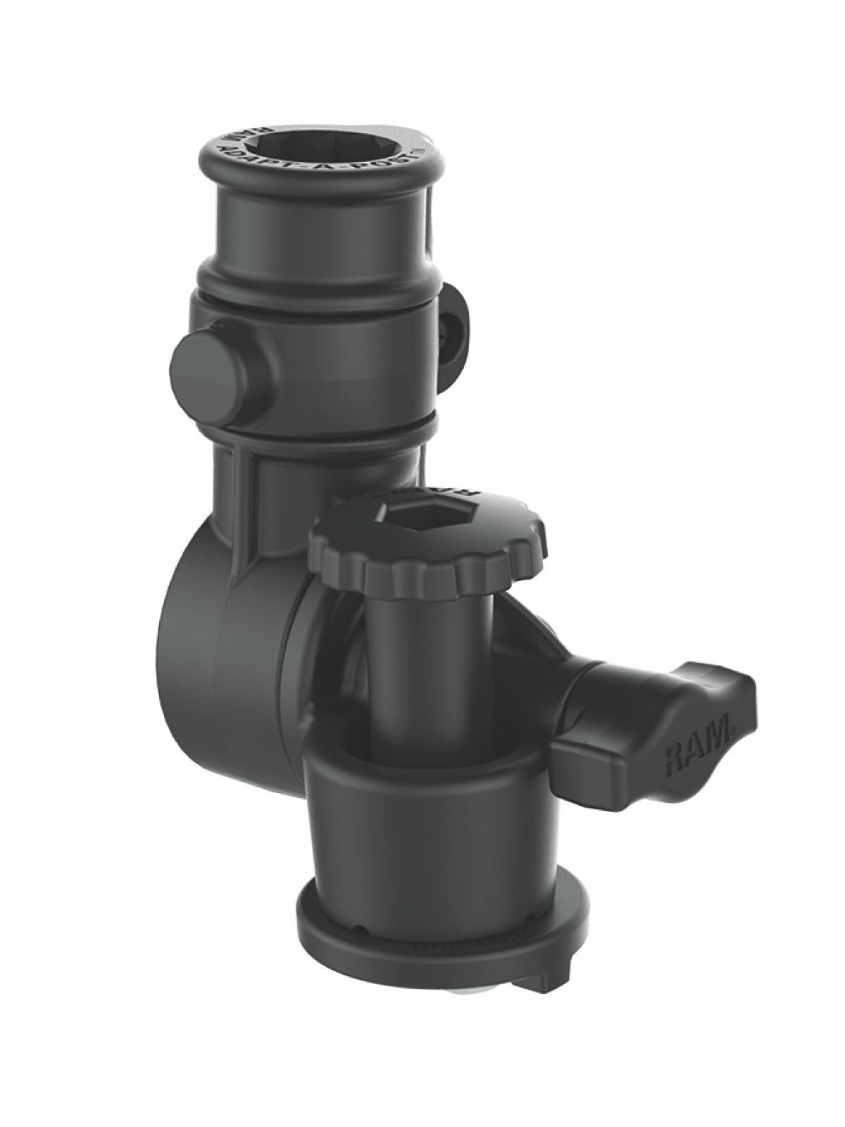 RAM Mounts Verbundstoff Track-Basis mit Ratchet-Gelenkstück und Spline Post Aufnahme