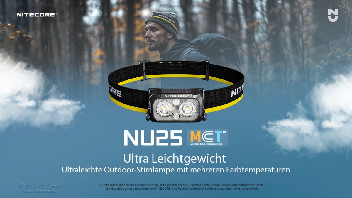 Nitecore NU25 MCT - 400 Lumen