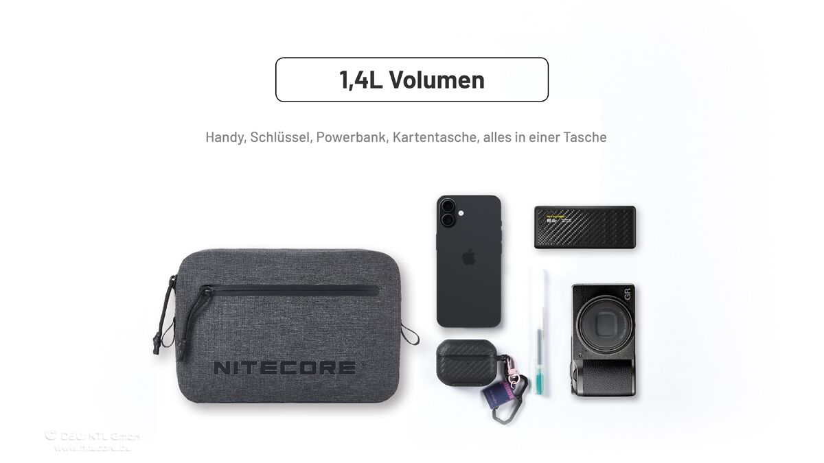 Nitecore NPP02 - wasserdichte Crossbody Bag