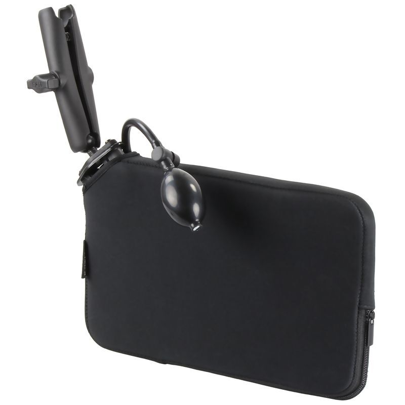 RAM Mounts Tough-Wedge Set mit Pumpe - Zwischenraumpolster, inkl. Diamond-Basisplatte (Trapez), langem Verbindungsarm, B-Kugel (1 Zoll), im Polybeutel