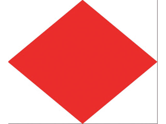 Talamex Buchstabenwimpel Abm. 30 x 36 cm Signalflagge F