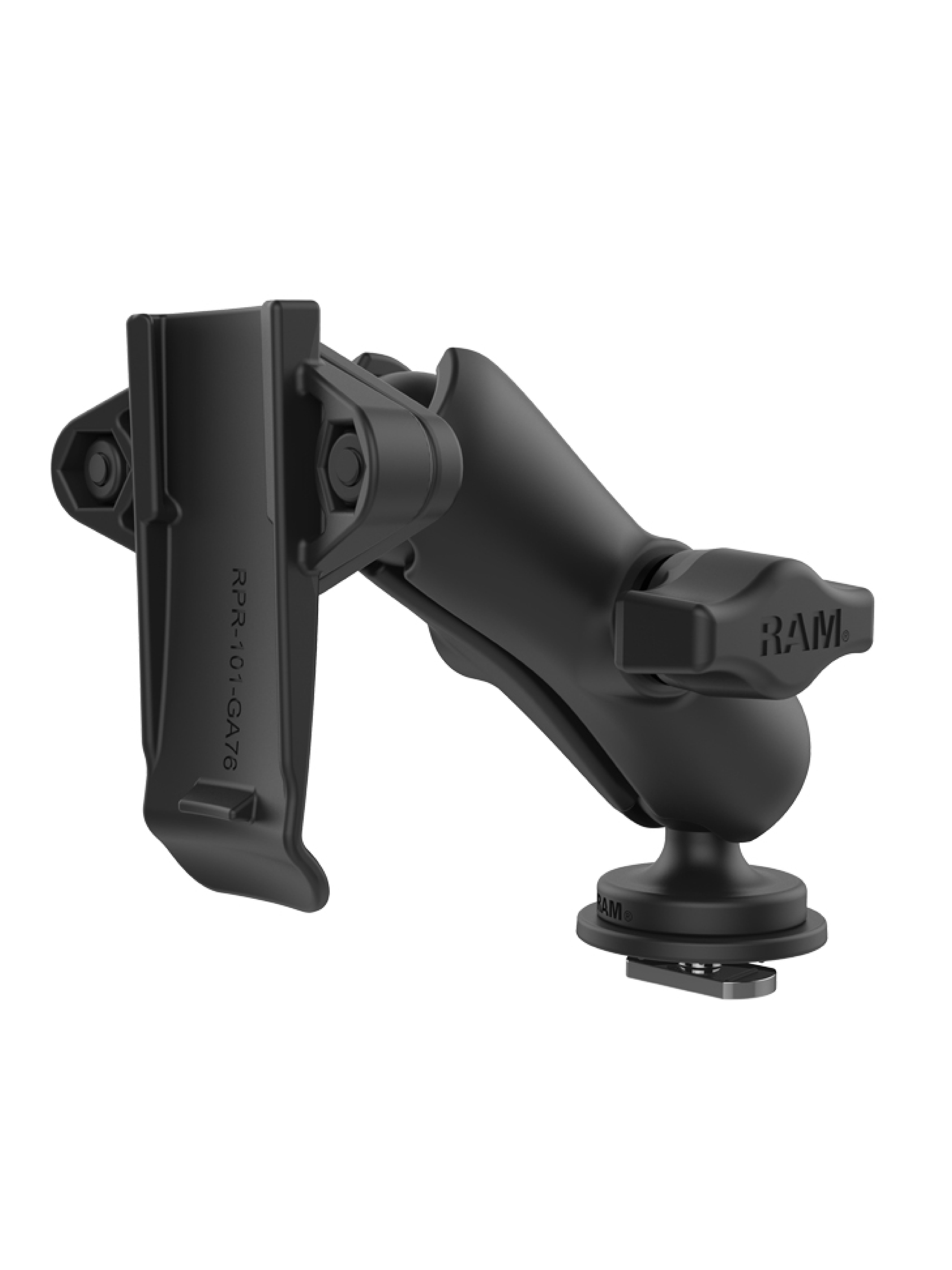 RAM Mounts Track Ball Halterung mit Garmin-Adapter - B-Kugel (1 Zoll), mittlerer Verbindungsarm