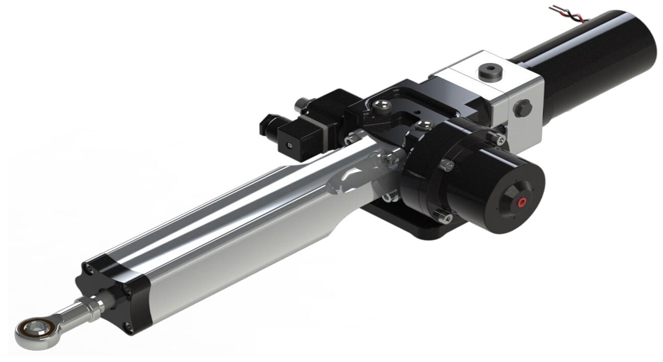 Hy-Pro Hydraulischer Linearantrieb Small (200mm Hub) 12V - 100W - 10sec. Hy-Pro Hydraulischer Linearantrieb Small (200mm Hub) 12V - 100W - 10sec.