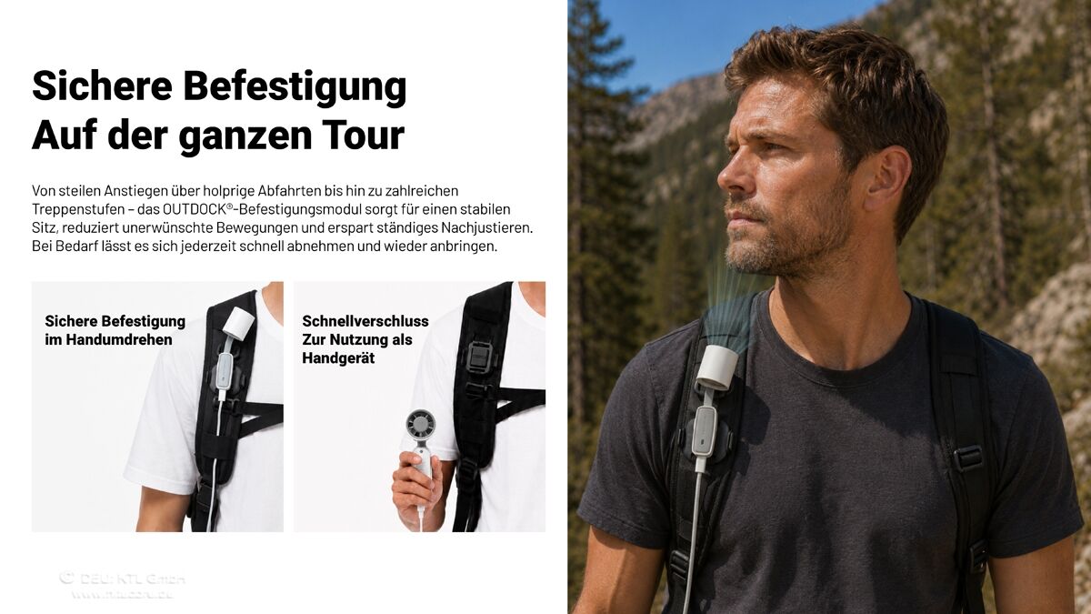 Nitecore NCF20 - Clip-On Ventilator, schwarz