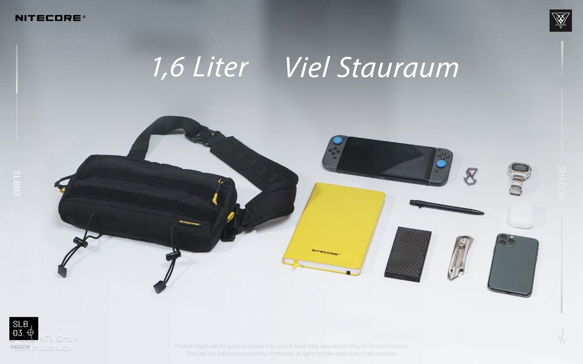 Nitecore SLB03 - Slingbag, 1,6 Liter