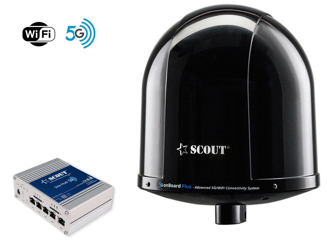 Scout 5G onBoard Plus WiFi-System schwarze Antenne