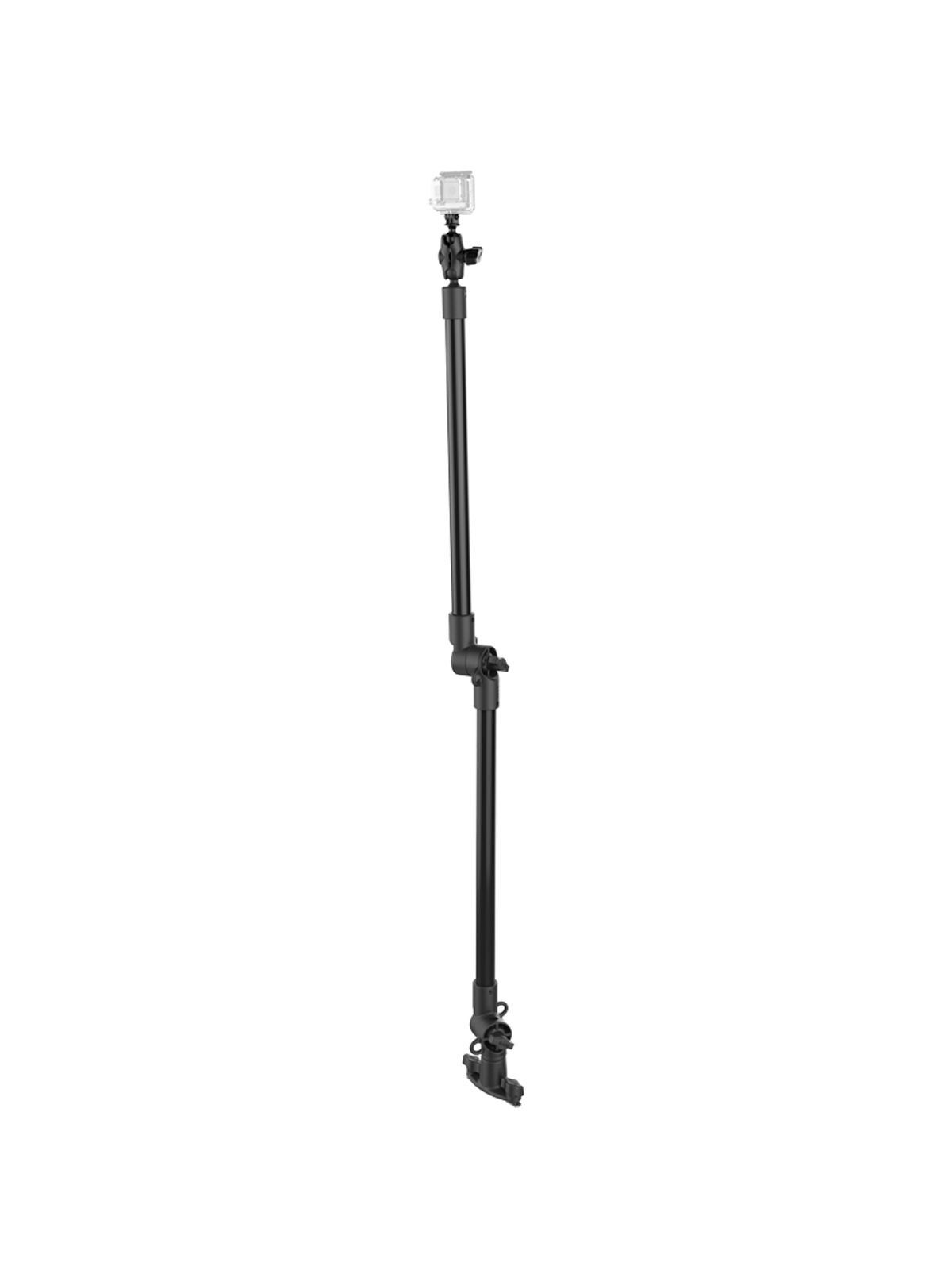 RAM Mounts Tough-Pole Action Kamera-Halterung mit Doppel T-Slot Basis für Tough-Track Schienensysteme - Verbundstoff, Ratchet-System, Gesamtlänge ca.