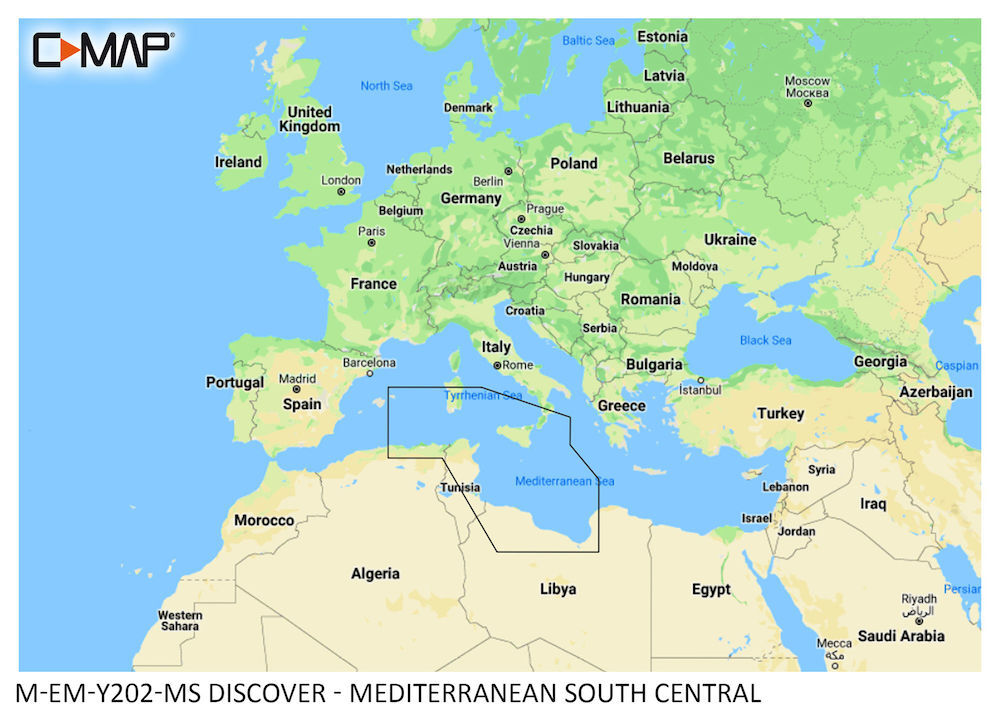 m-em-y202-ms_01 C-MAP DISCOVER:  M-EM-Y202-MS   Mediterranean South Central