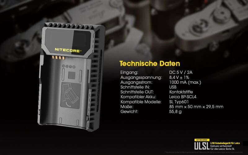 Nitecore ULSL - für Leica Cameras