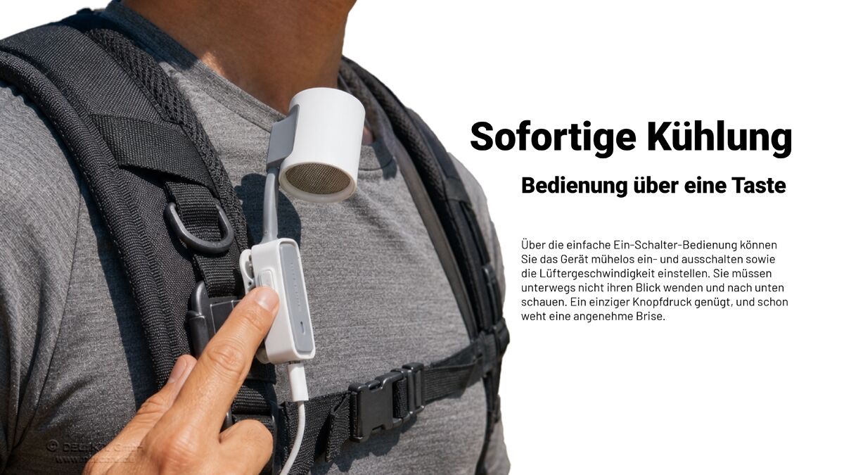 Nitecore NCF20 - Clip-On Ventilator, schwarz