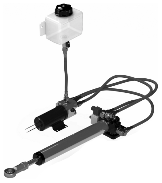 HyPro HS50+ Linear Hydraulik Steuersystem 300mm Hub 12V HyPro HS50+ Linear Hydraulik Steuersystem 300mm Hub 12V